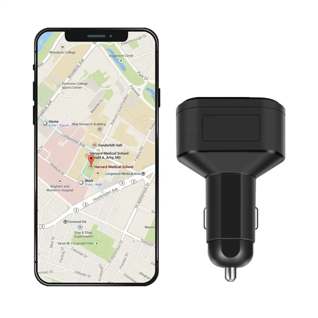 XADGP Бесплатная платформа автомобильное зарядное устройство для сигарет автомобиля GPS трекер с двойным USB умная Быстрая зарядка GPS отслеживающее устройство