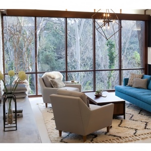 Ventanas de aluminio personalizadas con rotura de puente térmico, ventanas fijas con marcos de perfil bajo para maximizar su vista, ventana fija a la venta - Product Image 5