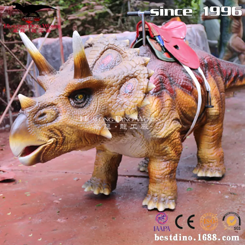 Zigong triceratops متحرك ركوب حجم الحياة ركوب ديناصور