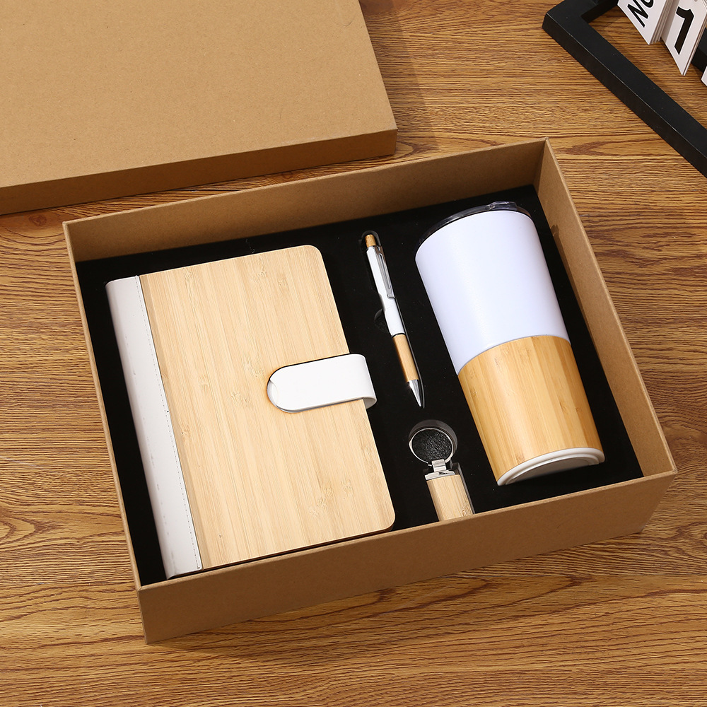 A5 notebook+pen+Tumbler bottle+keychain
