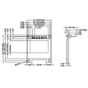 卸売0.95インチ96*64カラーOLEDディスプレイモジュールSS1331Z 8PIN SPI I2Cパラレルインターフェース - Product Image 5