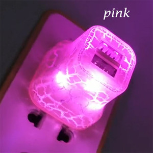 2.1A Crack Design Dual Usb Port Light up Led Wall <strong>Charger</strong> Fast <strong>Charger</strong> for <strong>All</strong> Smart Phone - Product Image 5