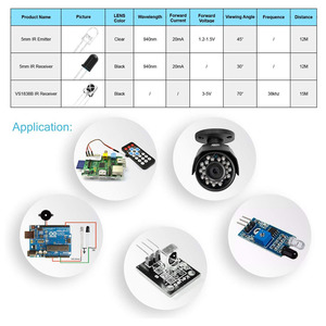 3mm 5mm 940nm LED Infrarot Sender und Empfänger Dioden Sensor Element für Arduino Himbeere