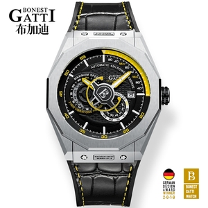 BONEST GATTI Japan CITIZENムーブメント本革メンズメカニカルウォッチ