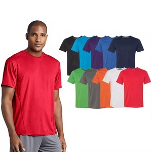 UPF 50 + spor performansı teknoloji T-shirt hızlı kuru koşu nem esneklik hissediyorum pamuk aktif temel 100% Polyester t shirt - Product Image 1