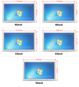 WindowsまたはAndroidシステムを備えた新しいデザインスタンドタッチスクリーン49インチショーケース透明LCDディスプレイボックス - Product Image 6