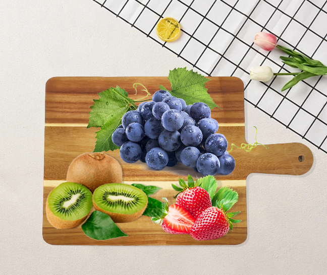 Bois d'acacia avec poignée