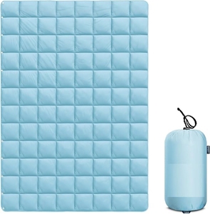 Siêu nhẹ xuống cắm trại chăn-650 điền vào điện Puffy Quilt. Nhỏ gọn & ấm <span class=keywords><strong>Comforter</strong></span> sưng húp trong nhà ngoài trời chăn - Product Image 4