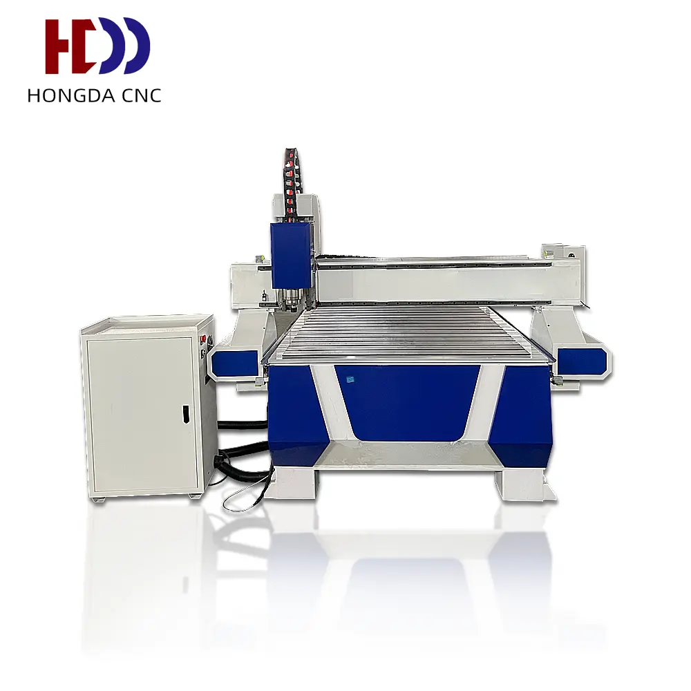 China HONGDA 4*8ft cnc router woodworking machine 1325 atc cnc wood router carving for mdf cutting wooden furniture door making