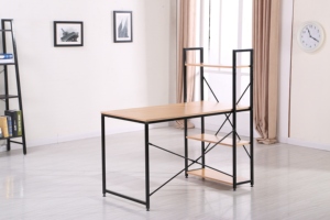 Moderno multifunzionale a casa ufficio Computer scrivania Pc tavolo con Design in metallo pannello in legno stile per ville - Product Image 5
