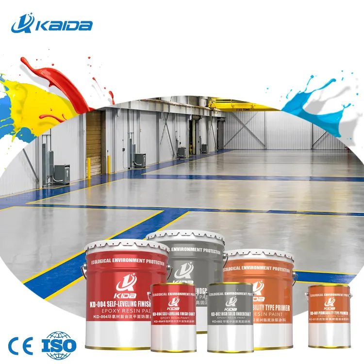 Epoxyhars Vloercoating Industriële Verf Epoxy Vloer Primer Coating Zelfnivellerende Betonnen Kit Apparatuur Voor Betonnen Vloeren