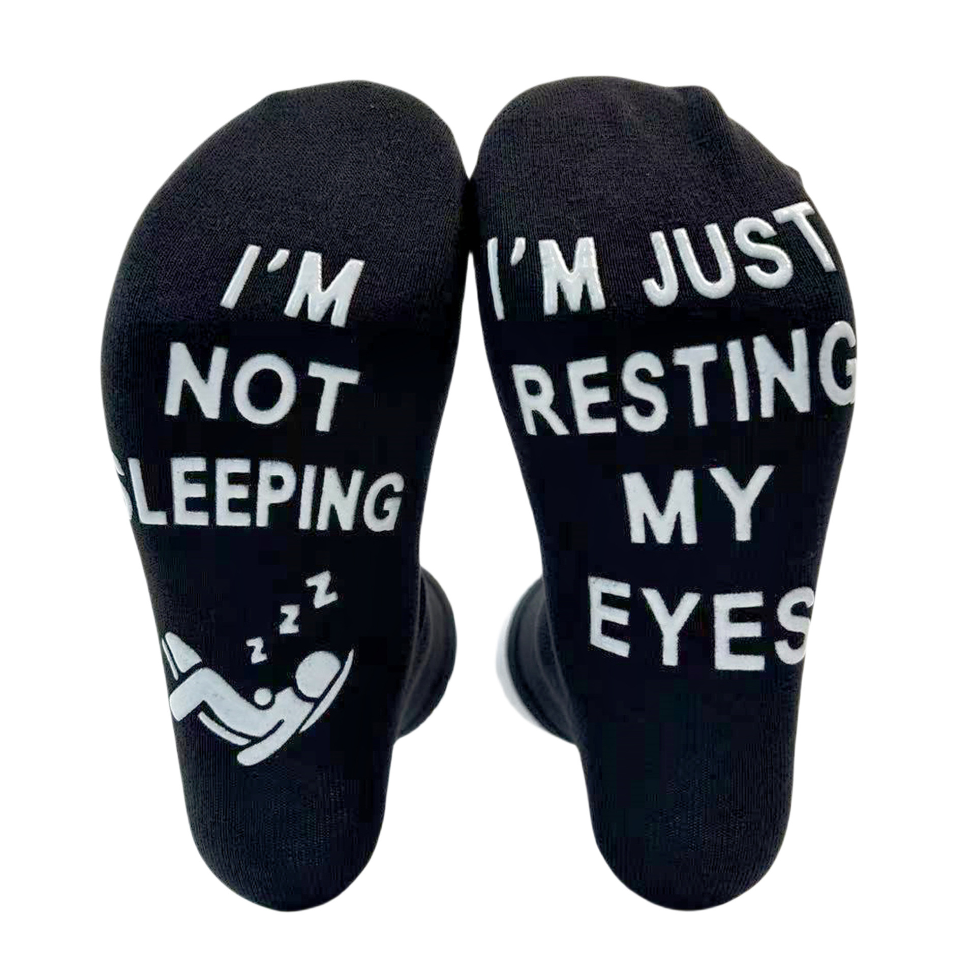 Black white glue sleeping little man