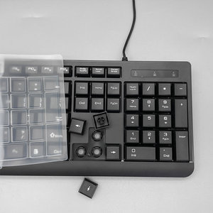 Teclado portátil universal con cable USB con piel de llave para computadora de escritorio portátil en uso de oficina de negocios - Product Image 4