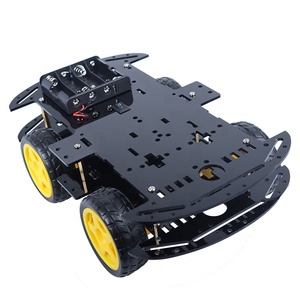 Black 4WD Smart <strong>Robot</strong> Car Kit Smart Kit Car Chassis <strong>Robot</strong> For Diy Rc <strong>Remote</strong> <strong>Control</strong> Robotics Learning