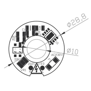 ドライバレスLEDモジュールACドブ120V 230V 10W 0.95PF、100LM/W 90RaコブLEDチップ白色ダウンライト用 - Product Image 2