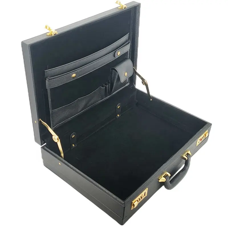 Porte-documents en cuir classique pour hommes et femmes, mallette professionnelle en cuir, porte-documents, vente en gros de chine