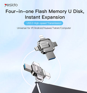 Memoria Flash 4 en 1, unidad Flash USB 3,0, interfaz de lectura, velocidad de 110 M/S, escritura de 30 MB/S, OTG, para interfaz USB/Micro/tipo-c