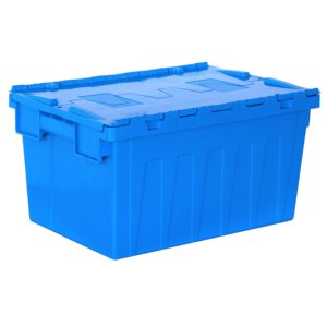 Cajas de contenedores de almacenamiento de plástico apilables y versátiles y robustas para almacenar y organizar inventario de piezas - Product Image 5