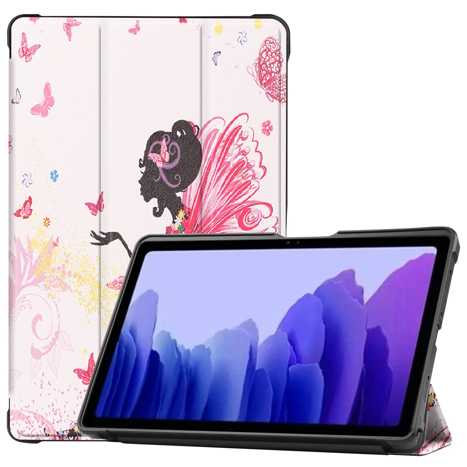Funda de tableta personalizada con patrón de sublimación, cubierta inteligente con soporte triple para iPad Mini 2021