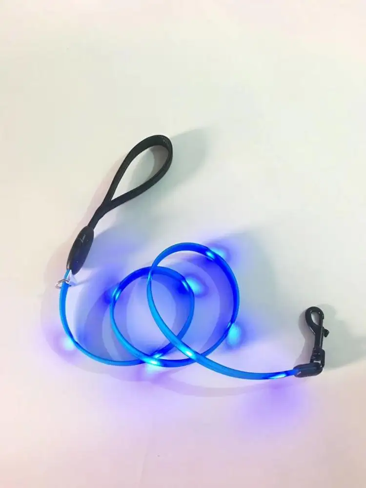 Wholesale Flashing LED Dog Leash With Light,  Colorful Luminous Pet Leash