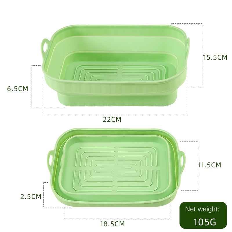 Assiette rectangulaire pliante pour frites (cyan)