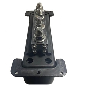600A 4 Post 3/8 inç bara güç dağıtım bloğu kapaklı bara kırmızı veya siyah renk - Product Image 3