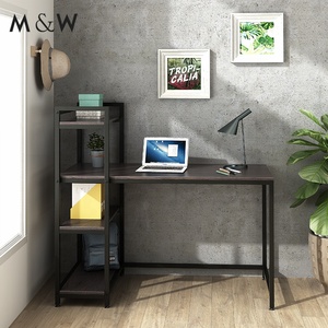 Nordic <strong>Simple</strong> Home Office <strong>Desk</strong> Writing <strong>Computer</strong> <strong>Desk</strong> with Book Shelve - Product Image 5