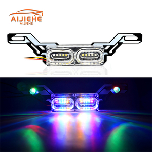 DRL Strobe flaş uyarı fren kuyruk işık dur yanıp sönen rgb acil 12V motosiklet lambası fren lambası motosiklet led ışık - Product Image 6