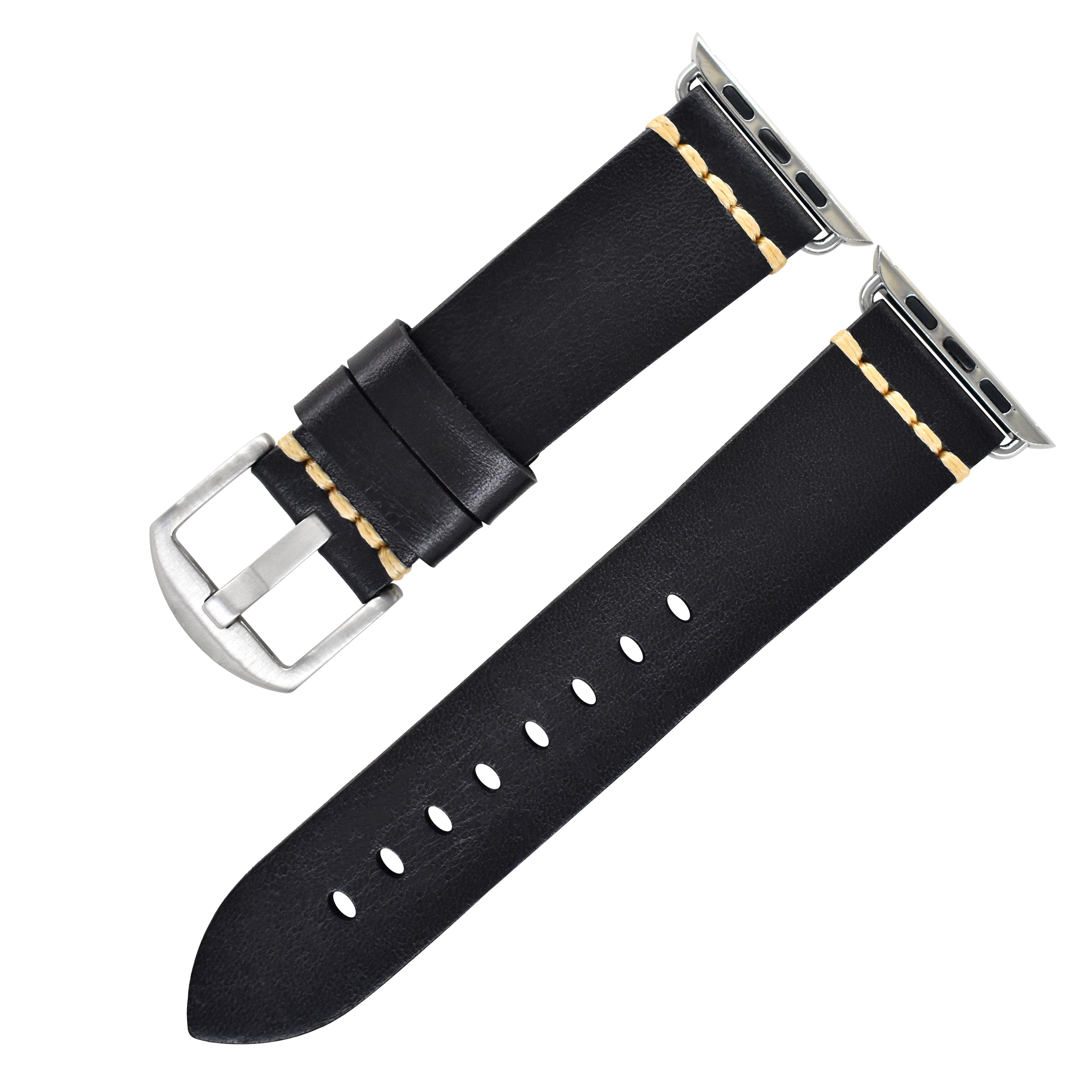 Boucle argent noir K009S