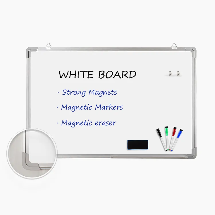 Pizarra blanca de borrado en seco, pizarra blanca magnética para marcar, para guardería