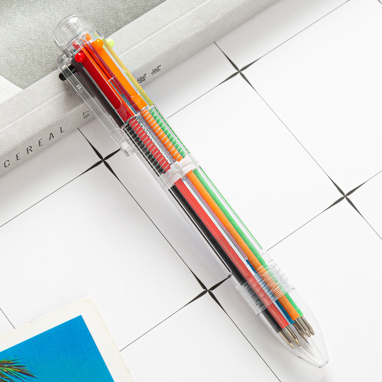 Stylo six couleurs