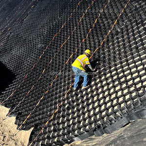Nhựa HDPE geocell dốc bảo vệ hình thoi bê tông sỏi lưới kết cấu geocell sỏi lát ổn định geocells - Product Image 2