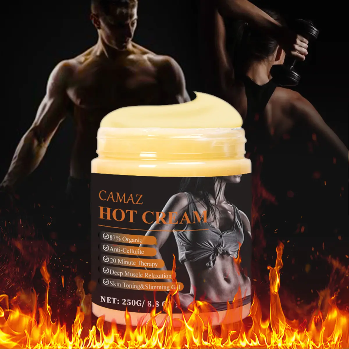 CAMAZ Hot Cream Fat Burner Body Slimming Cream For Belly Fat Burner Body Shape Anti Cellulite For Weight Loss