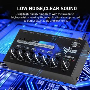 キーボードに適したモニタールーティング付きMIX600ProプロフェッショナルMutilミキサー小型ステージ電子ドラムサブミキサー - Product Image 2