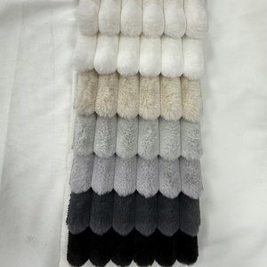 Nặng 3.5Cm Thỏ Lông Cừu Sọc Ấm Thỏ Giả Lông Thú Vải Cho Mùa Đông Chăn - Product Image 4