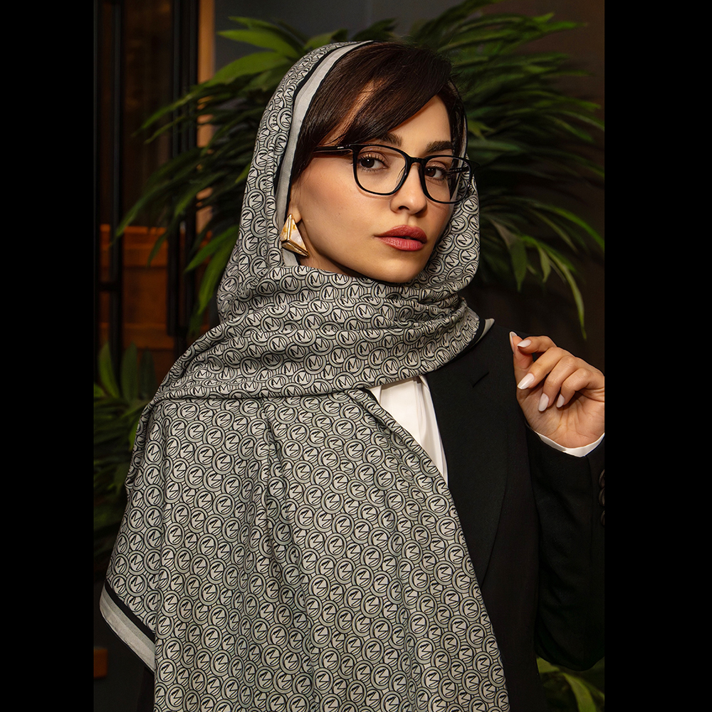 สีเทาเงินและสีดำชาร์โคล