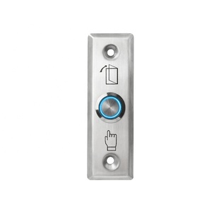 Smart Home Security Door Lock controllo accessi 12V NC/NO/COM Mini Push To Exit interruttore a pulsante di rilascio con indicatore luminoso a LED - Product Image 2