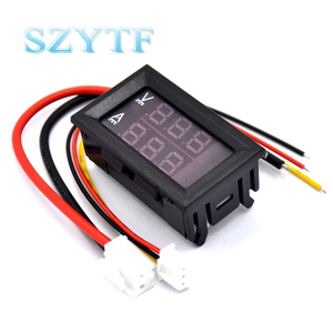 0.28 "led DC0-100V 10A voltmetro digitale amperometro 2 in1 multimetro 12V/24V tensione amperometro Volt Amp Gauge Panel Dual Display - Product Image 3