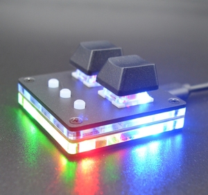 Mechanical <strong>Keyboard</strong> RGB Copy&amp;Paste 2-Key <strong>Keyboard</strong> Mini Gaming <strong>Custom</strong> Programming Keypad - Product Image 2