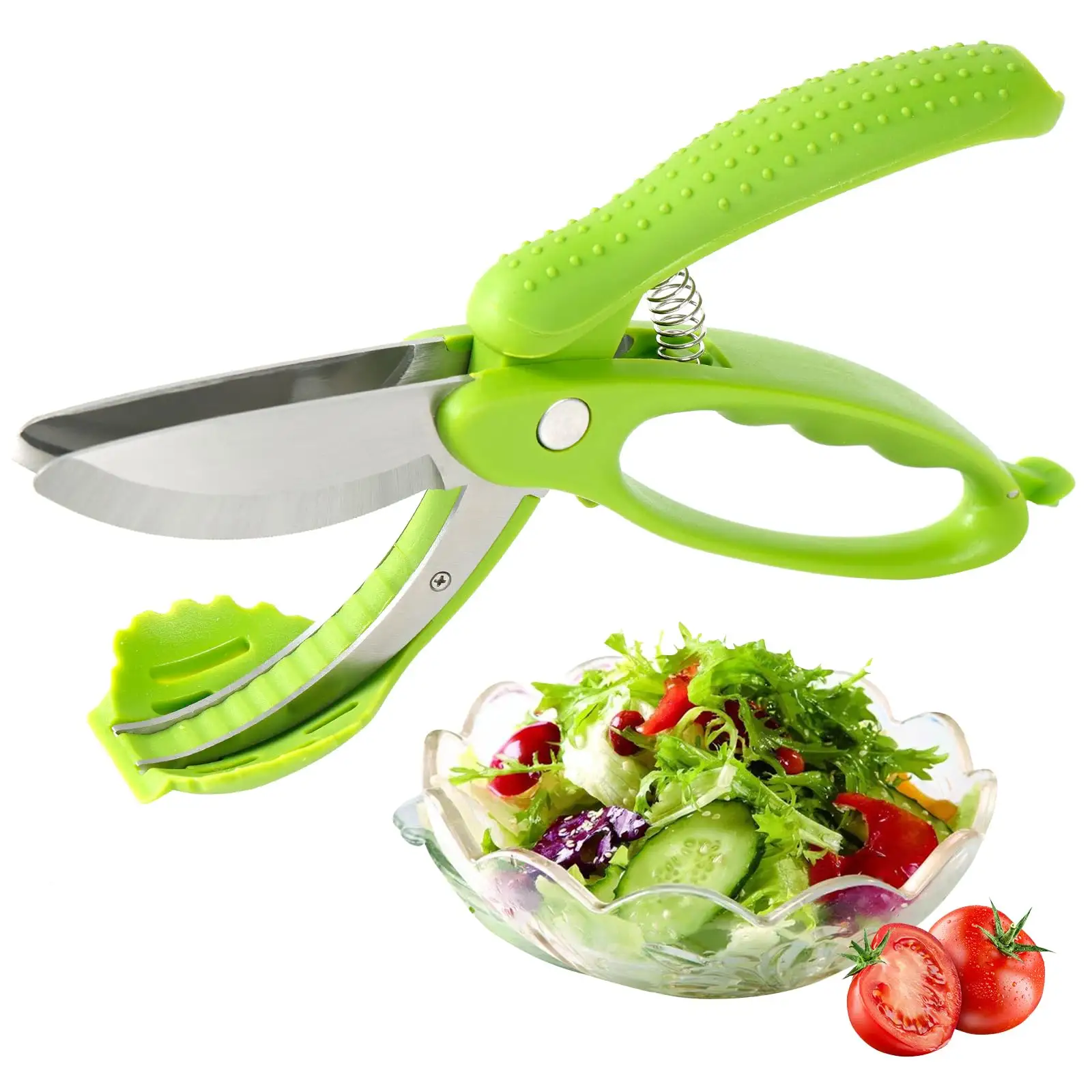 Forbici per insalata di verdure Chopper per insalata con doppie lame di lattuga Chopper forbici macchina per l'insalata Cutter