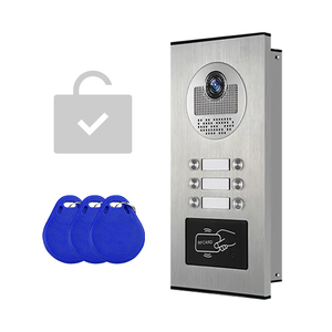 Sistema De Intercomunicación Apartamento Timbre Video Con Cable Para 3 Unidades
