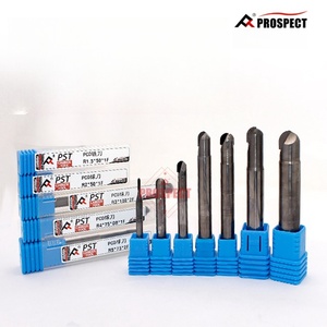 Standard Diamond <strong>PCD</strong> Milling <strong>Cutter</strong> R1/R1.5/R2/R3/R4/R5/R6*50/60/75/100*1F/2F CNC Machine Tool Cutting Lucy - Product Image 2