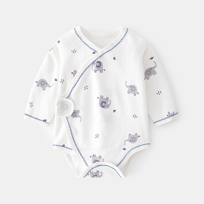 White (blue ear elephant lace bodysuit)