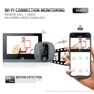 Цифровой глазок для умного дома, высокое разрешение, Wi-Fi, 4,3 дюйма, датчик движения, ночное видение - Product Image 4