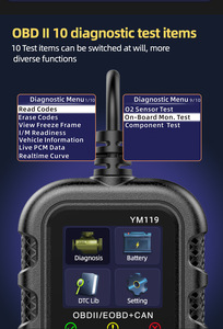 Lettore di codici di sistema completo Scanner diagnostico per auto OBD con dati in tempo reale per tutti i veicoli per strumenti di prova - Product Image 4