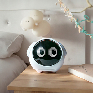 Cartoon Emoticon Voice <strong>Control</strong> LED <strong>Display</strong> Digital Student Alarm Clock with Touch <strong>Sensor</strong> Lamp 2 Alarm Modes Nap Snooze <strong>Timer</strong> - Product Image 3