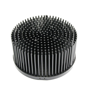 Round LED <strong>Heatsink</strong> Led Grow Lights <strong>Heatsink</strong> IP65 Heat Sink Anodized Custom Aluminum Black <strong>70</strong>*40mm Cold Forging 10mm 1.1 14000