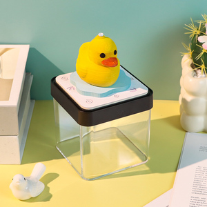 Bloc de notas 3D de pato amarillo lindo, juguetes para niños adultos, con forma de pieza de papel Animal, modelo 3D, calendario, Bloc de notas con luz - Product Image 3