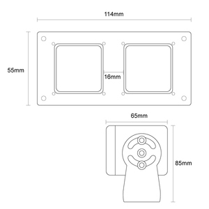 Lente gran angular convexa doble HD 1080P cámara de salpicadero resistente BusTruck vista trasera vehículos de estacionamiento de respaldo cámara de seguridad sistema IP - Product Image 3