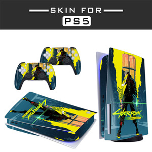 New trend <strong>ps</strong> 5 optical drive digital version of the game case full body stickers host controller anti-slip skin play station 5 - Product Image 2